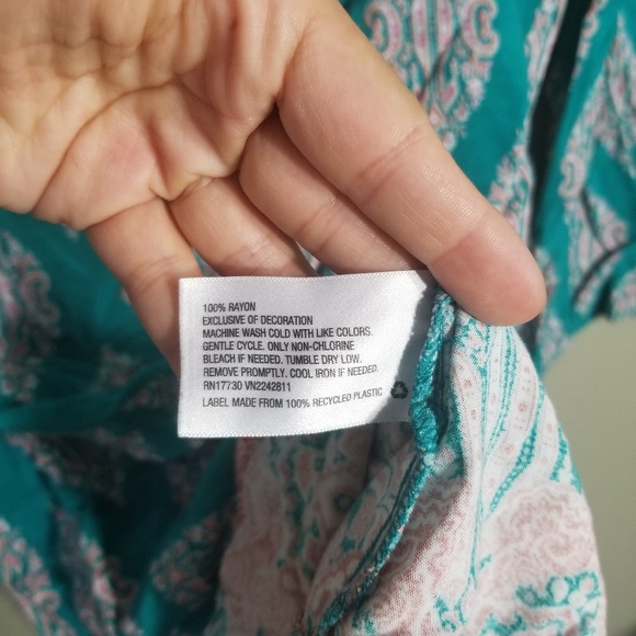 Xhilaration cold shoulder boho tunic size M - Picture 6 of 6